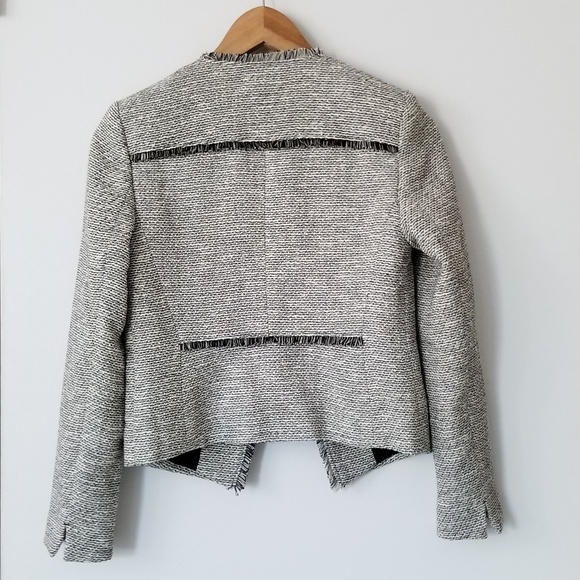 NWT LOFT Fringe Tweed Jacket in 0P - Picture 5 of 8
